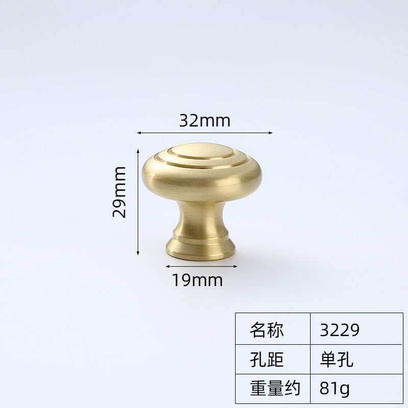 Cabinet door handle single hole round factory direct sales