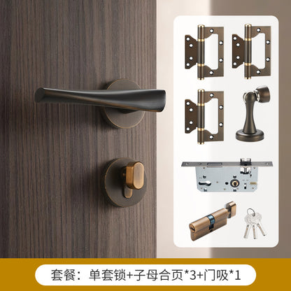 Coffee bronze brass door handle