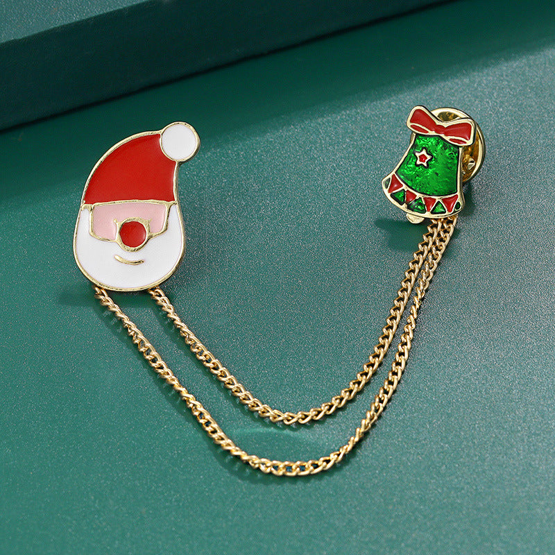 Santa brooch christmas