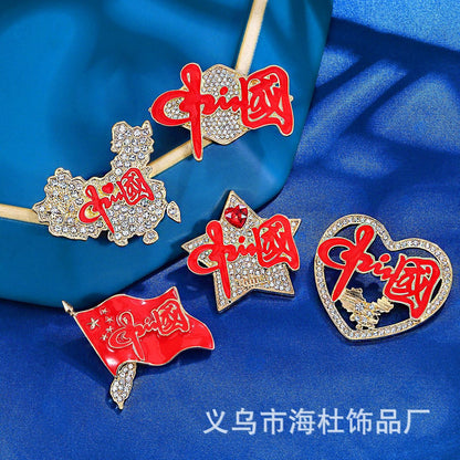 Chinese style love brooch