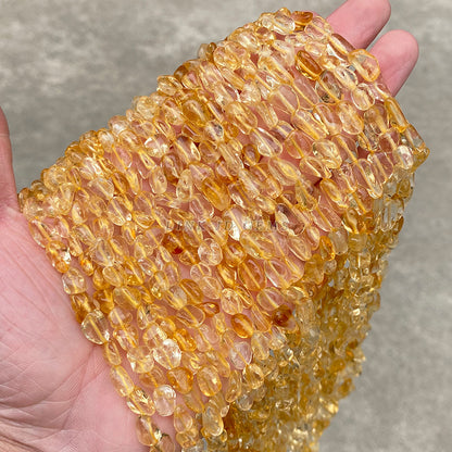 6-8Mm irregular citrine loose beads