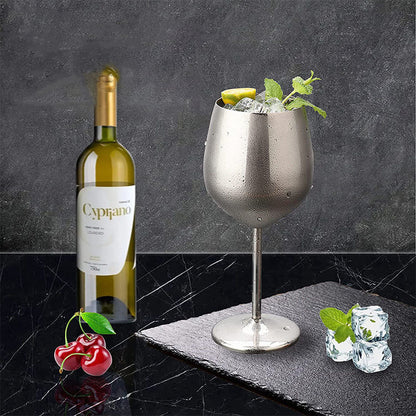 18Oz stainless steel goblet single layer