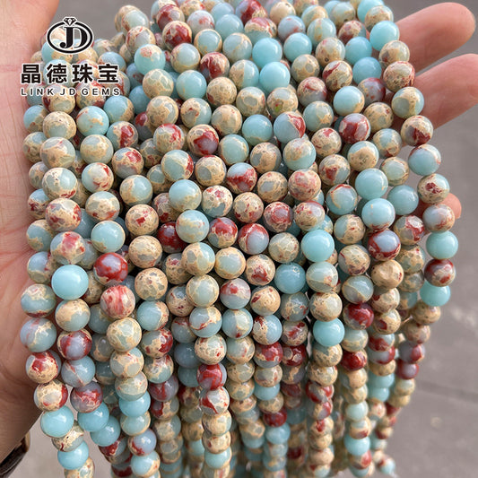 Shoushan stone synthetic snake skin stone loose beads