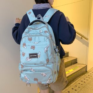 Casual backpack multi-layer schoolbag