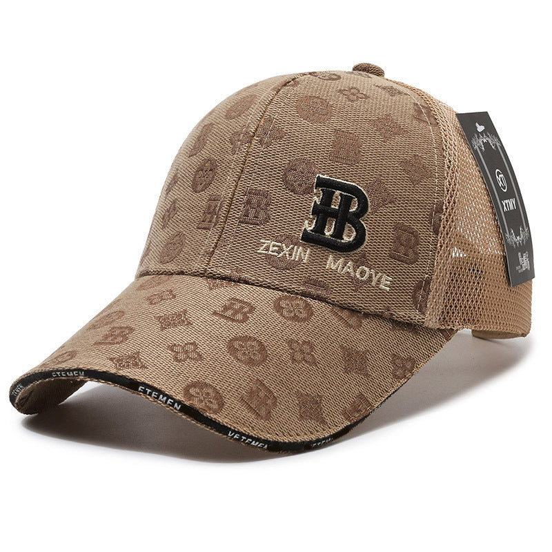 Luxury Mesh Embroidered Duckbill Cap