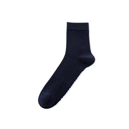 Calcetines antiolor de algodón de malla para hombre de primavera-otoño-verano 