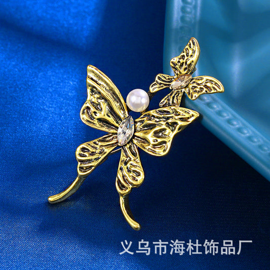 Double Butterfly Brooch