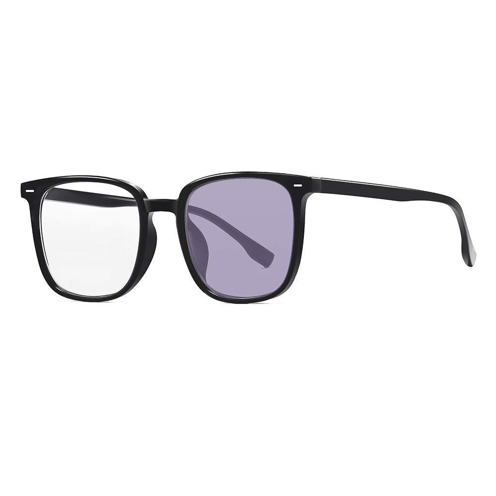 Smart Photochromic Blue Light Blocking Black Frame Glasses