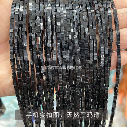 2Mm agate square loose beads