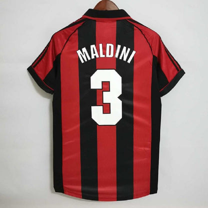 98-99 Serie A AC Milan Retro Bierhoff Maldini Shevchenko Jersey 