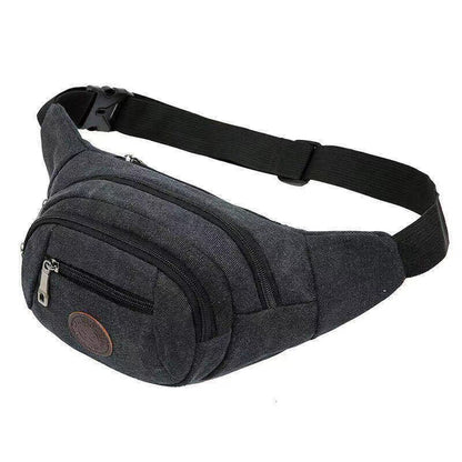 Men's waist bags wholesale canvas phone bags