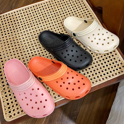 Baotou hole shoes women step on shit soft soles