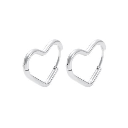 No fading love titanium steel earrings