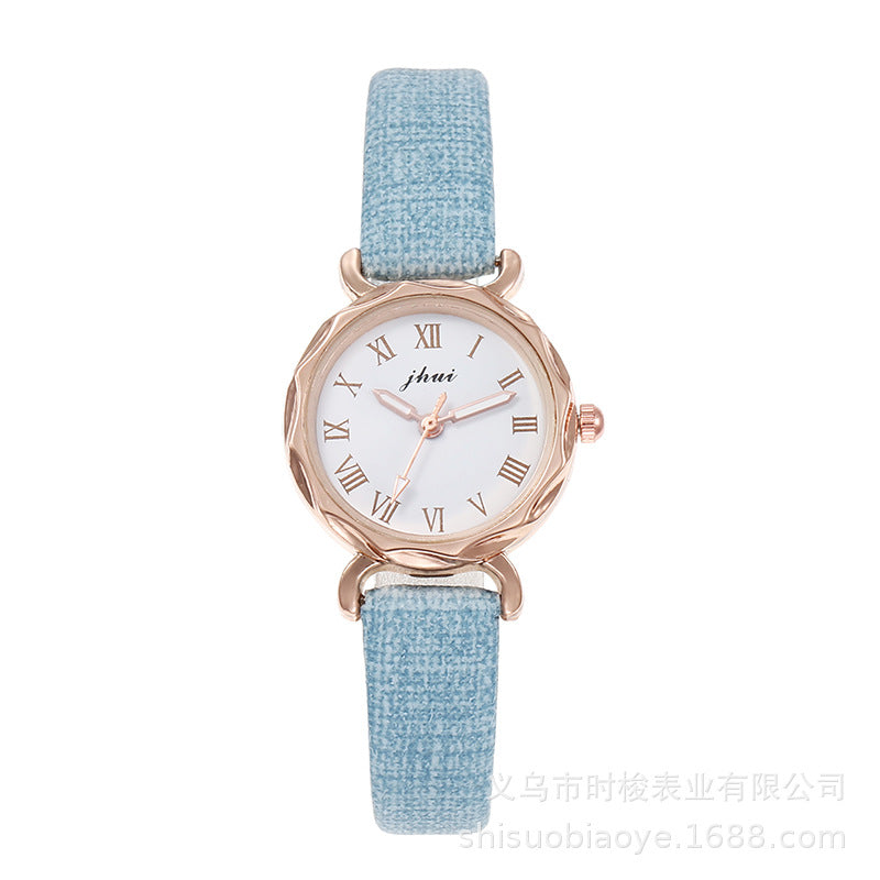 Reloj de cuarzo para mujer con esfera romana de estilo coreano 