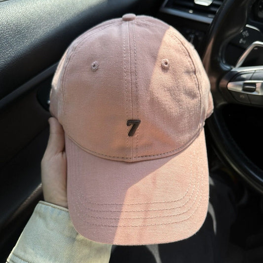 Pink Wide-Brim Baseball Cap