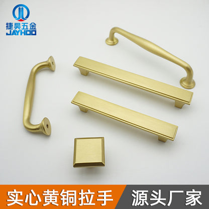 Gold single hole copper handle