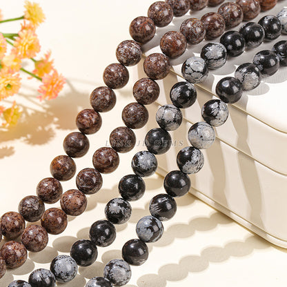 Snowflake stone loose beads DIY bracelet beads