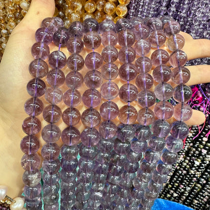 6-12mm natural 7A amethyst beads