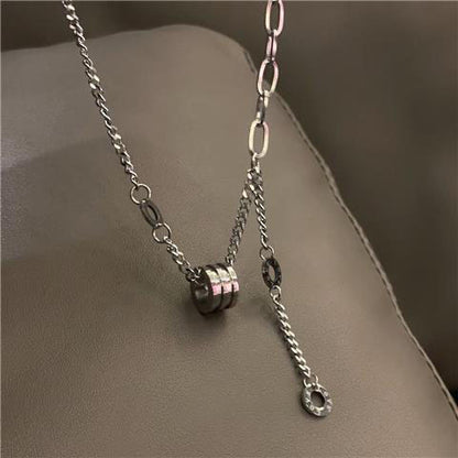 Titanium steel small waist necklace female