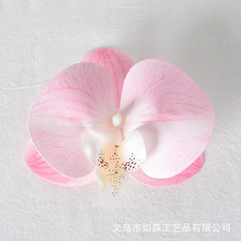 Simulation 3D lamination butterfly orchid flower head