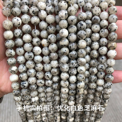 Sesame stone loose beads DIY jewelry accessories