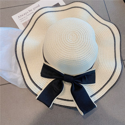 Straw Hat Women Summer Beach UV Protection Outdoor