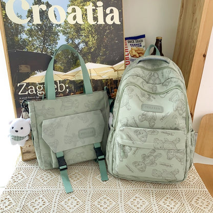 Mochila japonesa, bolso escolar informal, bolso impermeable 