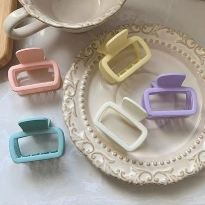 Fashion Small Square Rubber Hair Clip