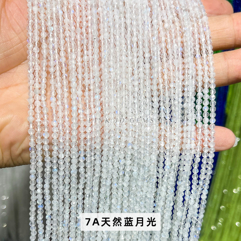 3Mm faceted small beads round beads cut loose beads