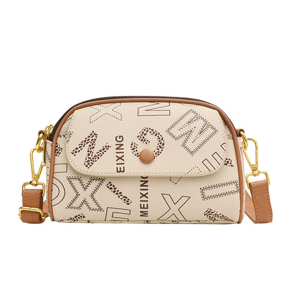 Crossbody Printed Letter Small Square Bag Female