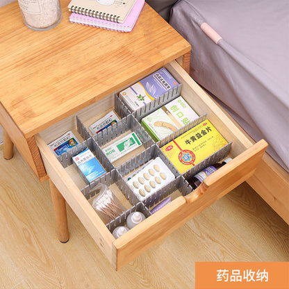 Drawer Storage Divider Piece Plastic Partition Free Combination