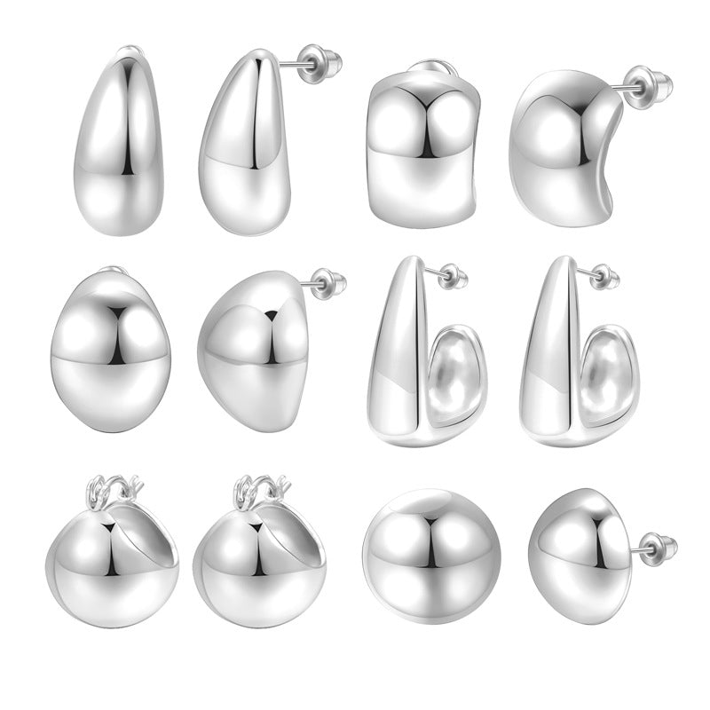 Alloy hollow earrings simple fashion earrings