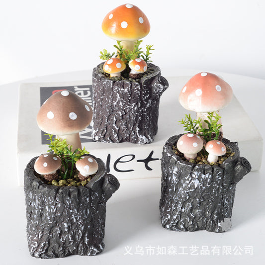 Simulation Medium Stump Mushroom Bonsai