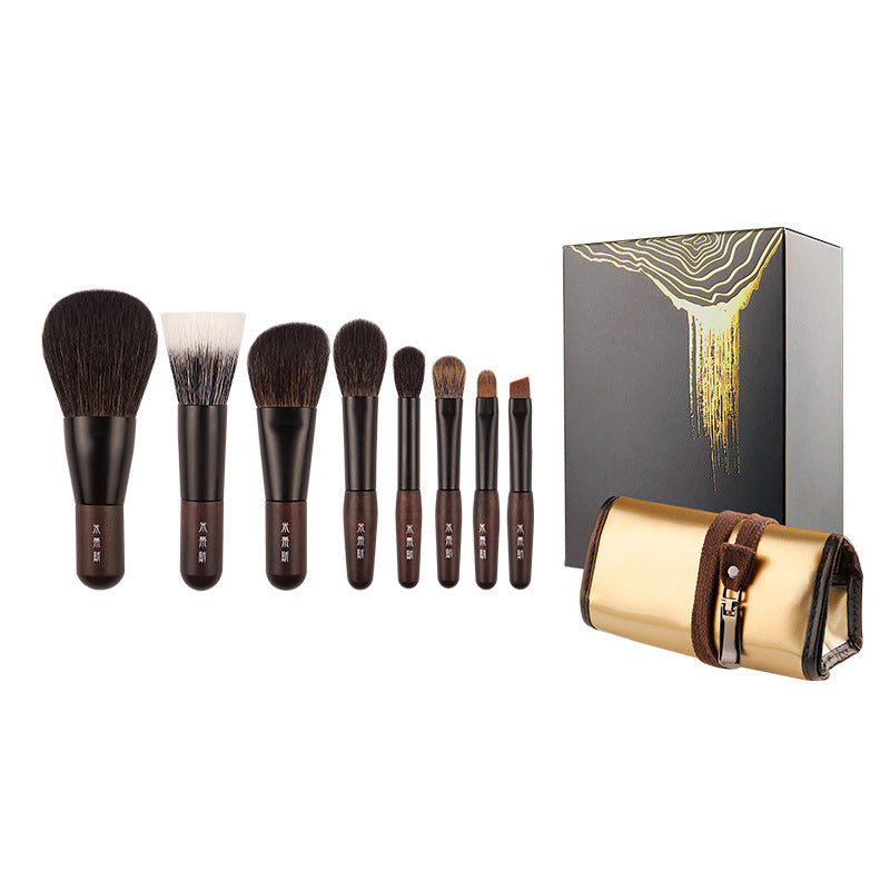 8-Piece Portable Makeup Brush Set