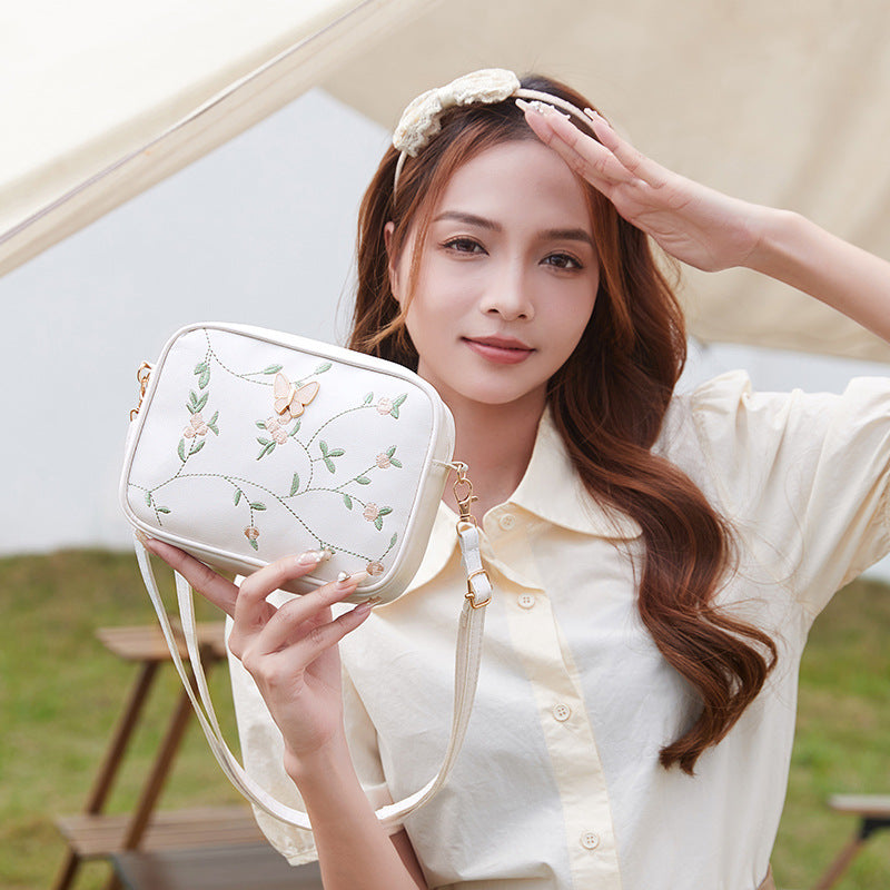 Women's bag embroidered butterfly bag