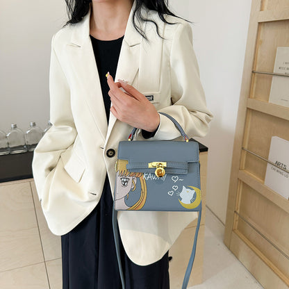 Cartoon large-capacity light luxury handbag