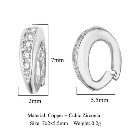 Copper zircon melon seed buckle pendant universal buckle