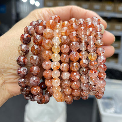 Pulsera de cristal con flor de eucalipto rojo natural de Koi 