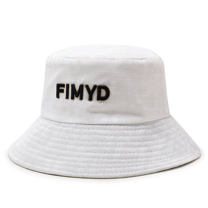 Letter Embroidered Fashionable Fisherman Hat