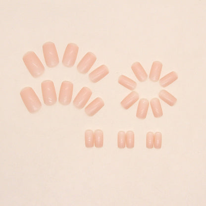 Pink Square Nails