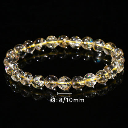 Natural Lemon Yellow Asai Crystal Bracelet