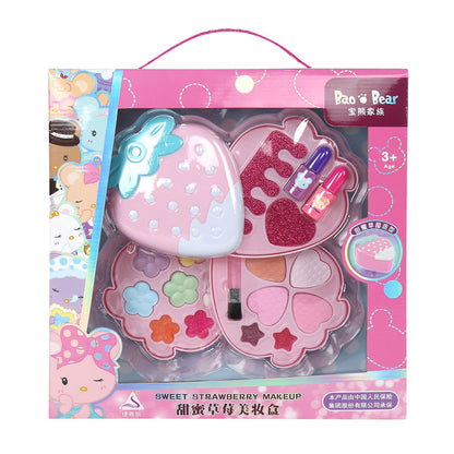 Children's Makeup Toy Set: Princess Beauty Makeup Lipstick Girls' Nail Polish Pretend Play Handheld Makeup Case