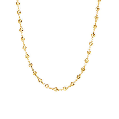 18K gold love necklace