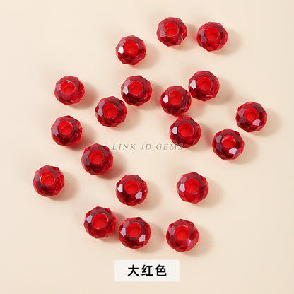 14Mm crystal cut flat beads loose beads