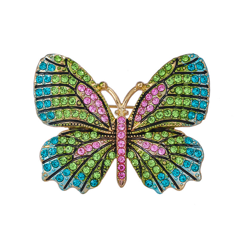 Fashion Colorful Butterfly Brooch Set