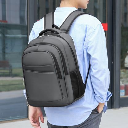 Solid color men's business leisure computer bag