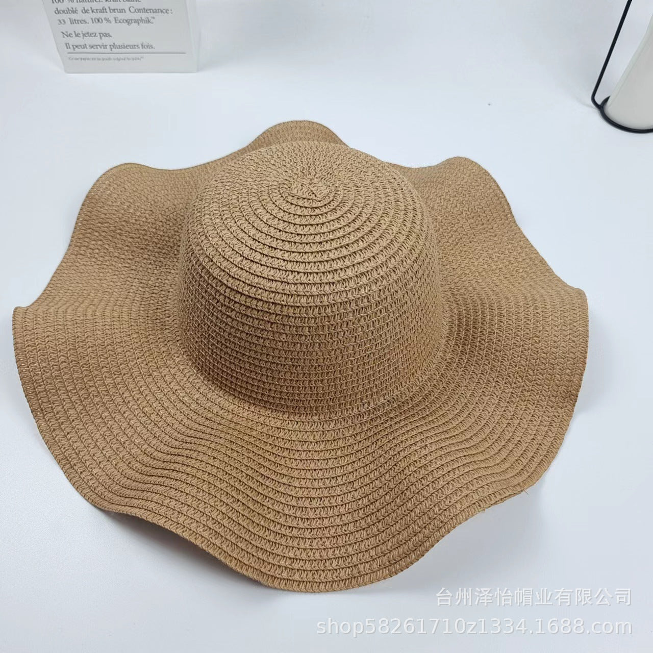 Wide Brim Straw Hat Women's Sun Protection Beach Hat Vacation Hat