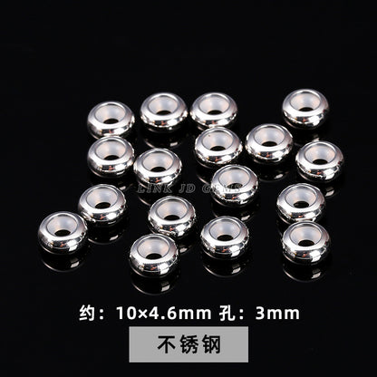 Stainless steel bead spacer tube bead round bead accessories