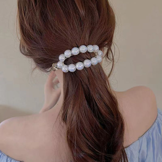 Pearl Hair Clip for Ponytail