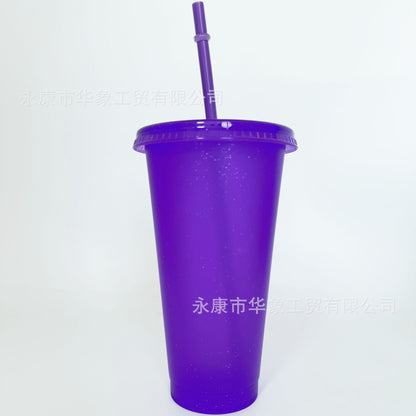 Straw cup wholesale can make logo.